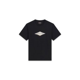 GUESS JEANS Tricou 'DIAMOND' galben miere / negru / alb murdar
