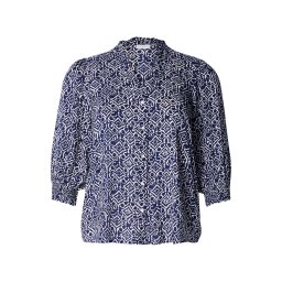 ONLY Carmakoma Bluză 'CARRaya' crem / bleumarin