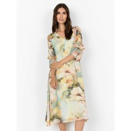 Soyaconcept Rochie 'Carmen 2' galben / oliv / verde pastel / roz pastel