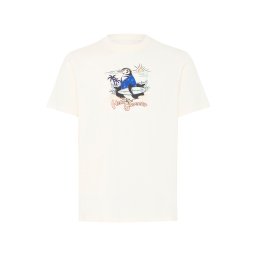 BLEND Tricou 'BHKarsten' crem / albastru / alb