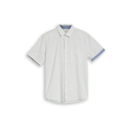 TOM TAILOR Cămașă albastru aqua / negru / alb