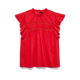 VERO MODA Bluză 'VMTRINE' sângeriu