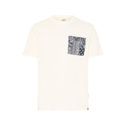 BLEND Tricou 'BHKALEB' gri / alb murdar