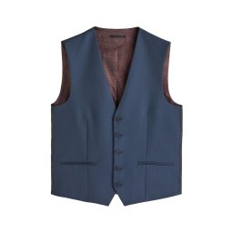Next Vestă de costum bleumarin
