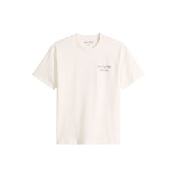 Marc O'Polo Tricou gri metalic / alb coajă de ou