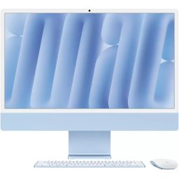 Sistem All-In-One Apple iMac 2024, 24", Retina 4.5K, Apple M4, 8-core CPU, 8-core GPU, RAM 16GB, SSD 512GB, Tastatura INT, Mac OS Sequoia, Blue