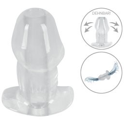 Anos Butt Plug with Tunnel Transparent