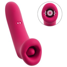 You2Toys Oral Fun Vibrator Sucking Mouth Vibrating Tongue Red