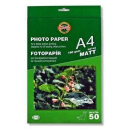 Hartie Mata pentru Fotografii, Format A4, 190 g, 50 Bucati