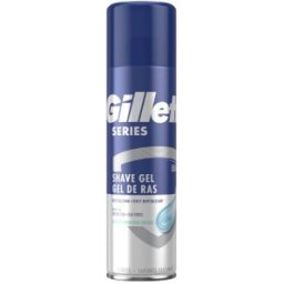 Set 2 x Gel de Ras Gillette Series Sensitive, Revitalizant, Ceai Verde, 200 ml