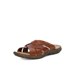 Papuci barbati din piele naturala, Rieker 22092-24, maro