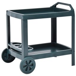Carucior de bauturi, verde, 69 x 53 x 72 cm, plastic GartenMobel Dekor