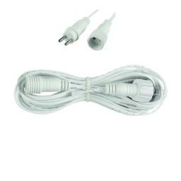 Cablu alimentare si prelungire 5 m pentru ghirlanda tip perdea, IP44, alb