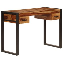 Birou cu 2 sertare, 110 x 50 x 77 cm, lemn masiv de acacia GartenMobel Dekor