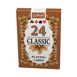 Carti de joc Classic 24 frunze TREFL, model traditional multicolor