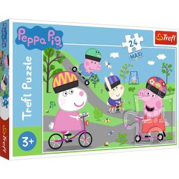 Puzzle Trefl Peppa Pig 24 piese maxi pentru copii 3+