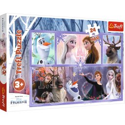Puzzle Trefl Frozen 2 Maxi, 24 piese, O lume magica, 3+ ani