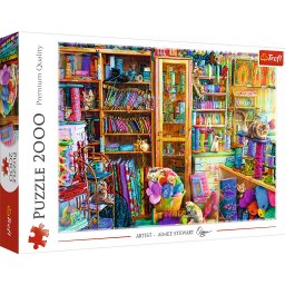 Puzzle Trefl 2000 piese Paradisul Pisicutelor, multicolor