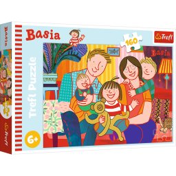 Puzzle Trefl 160 piese Intalneste-o pe Basia, multicolor, 6+ ani