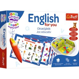 Joc educativ de engleza pentru copii 4+ cu creion magic Trefl