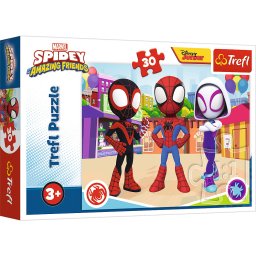 Puzzle Trefl Spidey si Prietenii Uimitori, 30 piese, 3+ ani