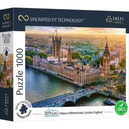 Puzzle Trefl Prime UFT 1000 piese cu Palatul Westminster