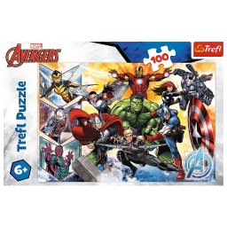 Puzzle Trefl 100 piese Marvel Avengers Puterea Razbunatorilor