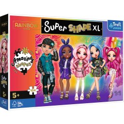 Puzzle Trefl Super Shape XL Rainbow High, 104 piese mari, 5+ ani