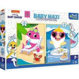 Puzzle Trefl Primo Baby Maxi 2x10 Baby Shark, piese mari, 2+ ani