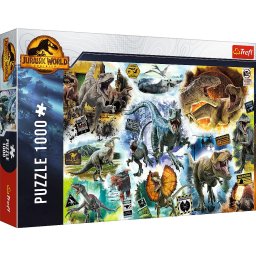 Puzzle Trefl 1000 piese Jurassic World - Pe urmele dinozaurilor