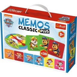 Joc de memorie Memos Classic Plus Patrula Catelusilor, 3+, Trefl