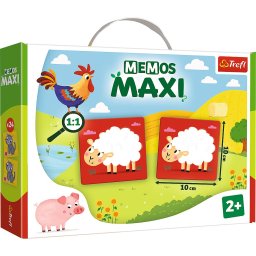 Joc de memorie Memos Maxi Ferma Dragalasa, piese mari, 2+ ani
