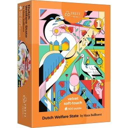 Puzzle Trefl Velvet Soft Touch 500 piese, model abstract