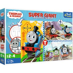 Puzzle Trefl Primo Super Giant Thomas, 15 piese mari, 3 in 1