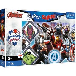 Puzzle Trefl Super Shape XL Avengers, 104 piese mari, 5+ ani
