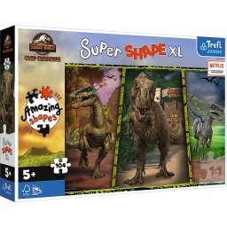 Puzzle Trefl Super Shape XL Jurassic World, 104 piese mari, 5+ ani