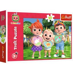 Puzzle Trefl Cocomelon 30 piese, Sa ne jucam împreuna, 3+ ani