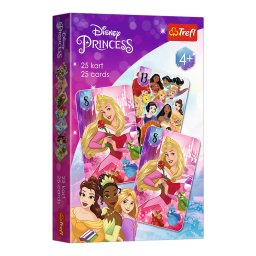 Joc de carti Pacalici Disney Princess, 25 carti, 4+ ani, Trefl