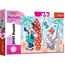 Puzzle Trefl 30 piese Minnie la plaja pentru copii 3+ ani