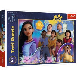Puzzle Trefl Disney Wish, 100 piese, multicolor, copii 5+