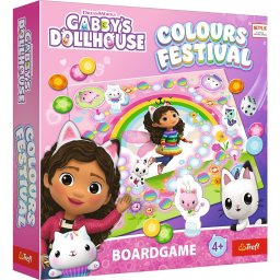 Joc de societate Trefl Gabby's Dollhouse Festivalul Culorilor, 4+ ani