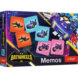 Joc de memorie Batwheels mini pentru copii 3+ TREFL
