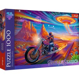 Puzzle Trefl 1000 piese Cursa nebuna Dreamscapes, multicolor
