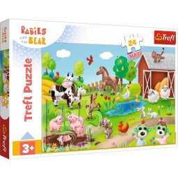 Puzzle Trefl 24 Maxi Animale la Ferma pentru copii 3+ ani