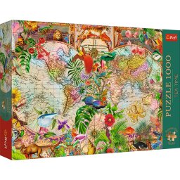 Puzzle Trefl 1000 piese Premium Plus Tea Time, Harta Antica a Lumii