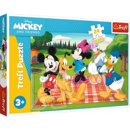 Puzzle Trefl 24 piese maxi Disney Mickey si prietenii, 3+ ani