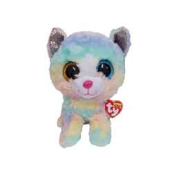 Pisica de plus Ty Beanie Boos 24 cm, multicolora, moale si pufoasa