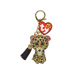 Breloc din plus Ty leopard multicolor 8,5 cm pentru chei