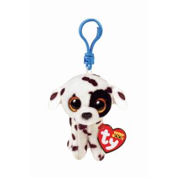 Breloc din plus Ty Luther, catel dalmatian, 8,5 cm