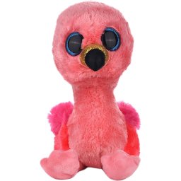 Jucarie de plus TY Boos Flamingo roz, 24 cm, moale si adorabila